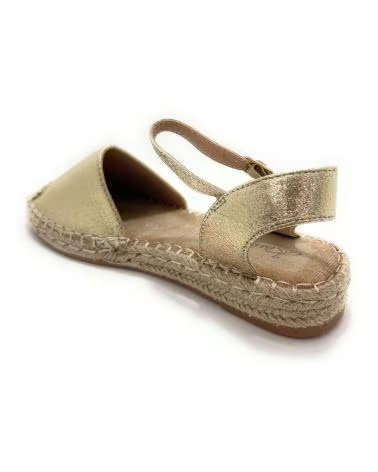 Sandálias de Mulher KISS LEISS ESPADRILLES CUNHA BAIXA COM FIVELA AMARILLO
