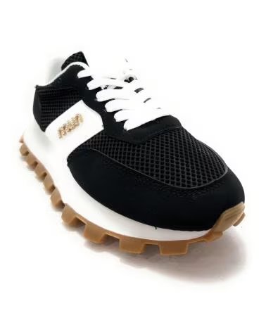 SAPATILHAS DESPORTIVAS DE MULHER TONI PONS COM ATACADORES E SOLA COM TACHAS EM COR PRETA NEGRO