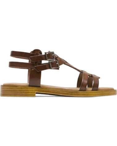 Woman Sandals PORRONET SANDALIAS PLANAS MUJER 3128 MOKA MARRóN