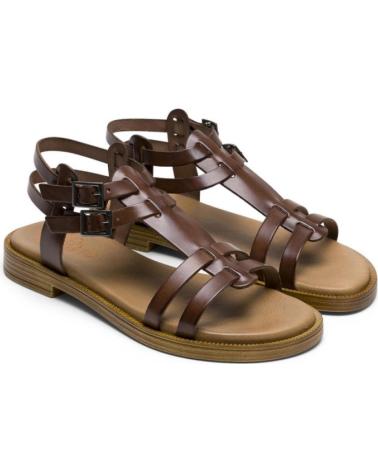 Woman Sandals PORRONET SANDALIAS PLANAS MUJER 3128 MOKA MARRóN