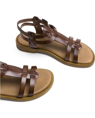 Woman Sandals PORRONET SANDALIAS PLANAS MUJER 3128 MOKA MARRóN