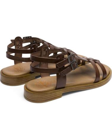 Woman Sandals PORRONET SANDALIAS PLANAS MUJER 3128 MOKA MARRóN