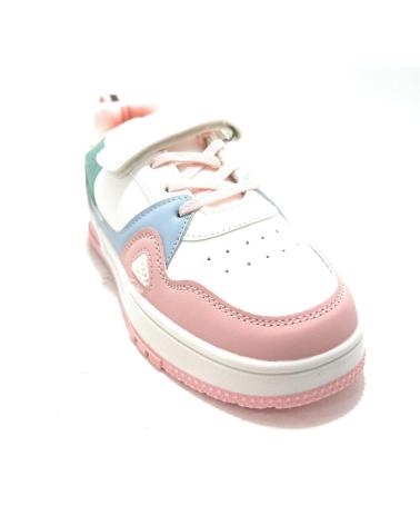 Sneaker für Mädchen und Junge DEMAX DEPORTES NINOS COLEGIAL COLORES ELASTICO ROSA