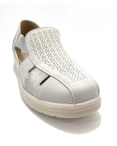 Schuhe für Damen TONI PONS KOMFORTSCHUHE MIT GUMMIZUG UND LOCHMUSTER GRIS