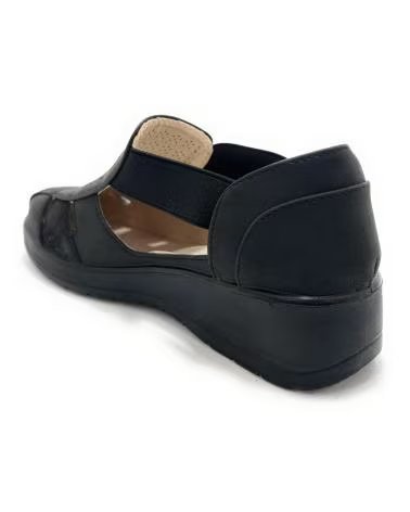 Sapatos de Mulher TONI PONS CONFORTO PICADO ELÁSTICO NEGRO