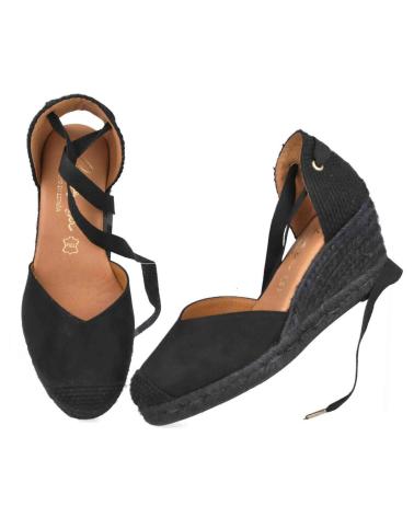Sandales pour Femme CABRERA CUNAS DE ESPARTO MD26NS-5 PARA MUJER EN COLOR NEGRO