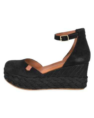 Sandales pour Femme POPA CUNAS DE ESPARTO MD061-CANTALAR-1 PARA MUJER EN COLOR NEGRO