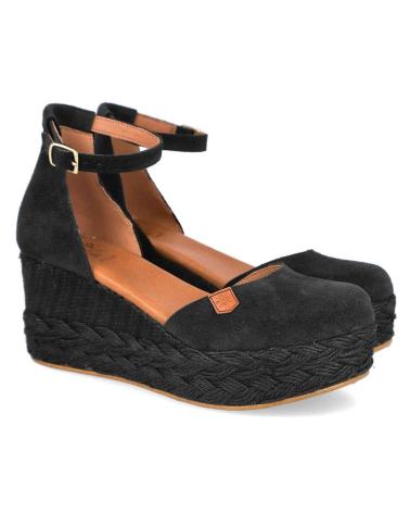Sandales pour Femme POPA CUNAS DE ESPARTO MD061-CANTALAR-1 PARA MUJER EN COLOR NEGRO