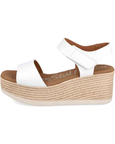 Sandalias de Mujer OH MY SANDALS CUNAS DE ESPARTO MD5712 PARA MUJER EN COLOR BLANCO