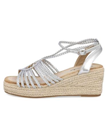Sandali per Donna L&R SHOES CUNAS DE ESPARTO LR SHOES MDJNS332 PARA MUJER EN COLOR METAL METALIZADO