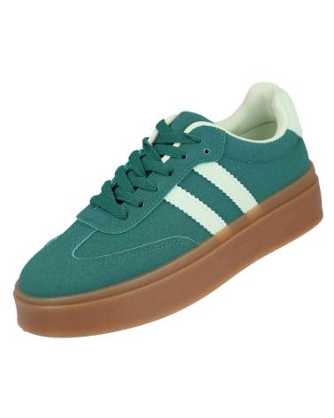 L&R SHOES LA-81 PLATFORM CASUAL GREEN SNEAKERS VERDE