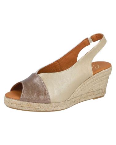 Sandales pour Femme CABRERA CUNAS DE ESPARTO MD81L-5 PARA MUJER EN COLOR METALIZADO