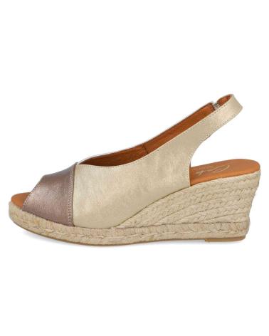 Sandales pour Femme CABRERA CUNAS DE ESPARTO MD81L-5 PARA MUJER EN COLOR METALIZADO