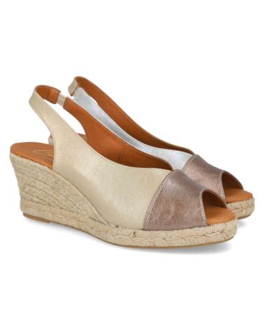 Sandales pour Femme CABRERA CUNAS DE ESPARTO MD81L-5 PARA MUJER EN COLOR METALIZADO