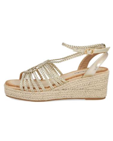 Sandales pour Femme L&R SHOES CUNAS DE ESPARTO LR SHOES MDJNS332 PARA MUJER EN COLOR METAL METALIZADO