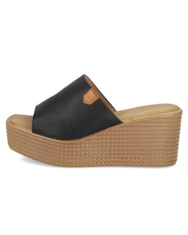 Sandálias de Mulher L&R SHOES CUNAS DE ESPARTO LR SHOES MDTF1251 PARA MUJER EN COLOR NEGRO