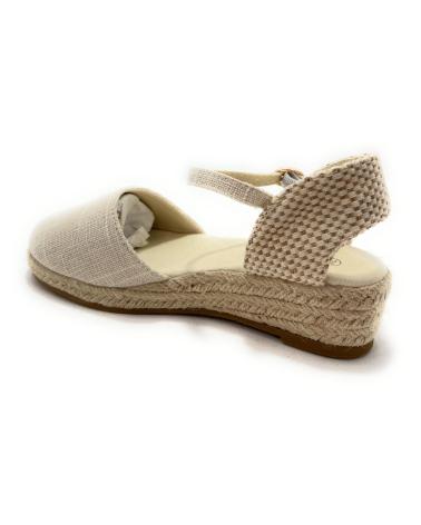 Sandali per Bambina BUBBLE BOBBLE ESPARDENAS NINA CUNA TEJIDO CORREA CON H BEIGE