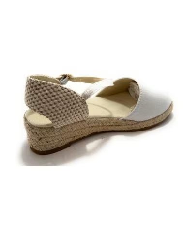 Sandales pour Fille BUBBLE BOBBLE ESPADRILLES POUR AVEC COMPENSÉ ET BRIDE BLANCO