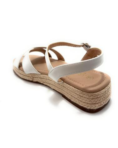 Sandali per Bambina BUBBLE BOBBLE SANDALIAS NINA DOBLE PISO CUERDA CRUZADA BLANCO