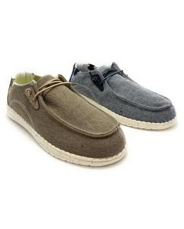 Chaussures pour Homme BUBBLE BOBBLE NAUTIQUES EN TOILE AVEC FERMETURE ÉLASTIQUE AZUL