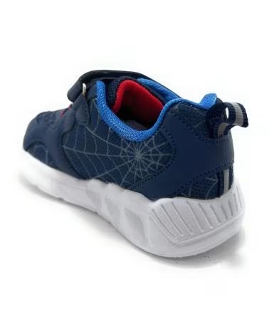 Deportivas de Niña y Niño BUBBLE BOBBLE ZAPATILLAS CON LUZ Y CORDONES ESTILO SPIDER AZUL