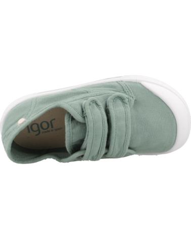 Sportivo-De-Niño-IGOR-ZAPATILLAS-NINO-MODELO-CANVAS-V-COLOR-VERDE-MATCHA