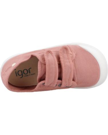 Deportivas-De-Niña-IGOR-ZAPATILLAS-NINO-MODELO-CANVAS-V-COLOR-ROSA