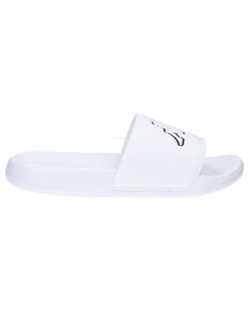 Tongs pour Femme et Homme et Fille et Garçon KAPPA 371W3GW LOGO STEEVE A01 - WHITE-BLACK