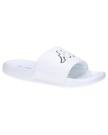 Tongs pour Femme et Homme et Fille et Garçon KAPPA 371W3GW LOGO STEEVE A01 - WHITE-BLACK