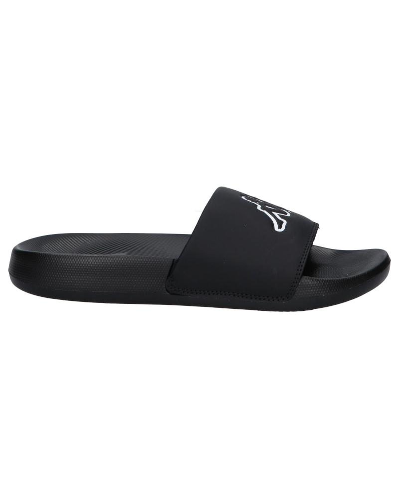 Tongs pour Femme et Homme et Fille et Garçon KAPPA 371W3GW LOGO STEEVE A0B - BLACK-WHITE