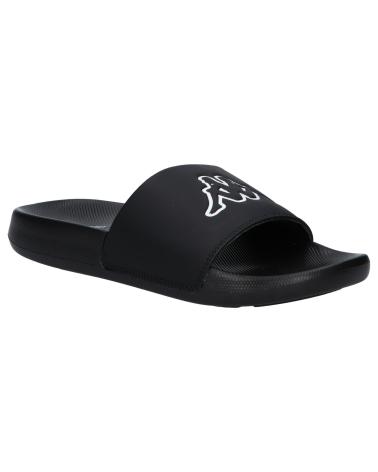 Tongs pour Femme et Homme et Fille et Garçon KAPPA 371W3GW LOGO STEEVE A0B - BLACK-WHITE
