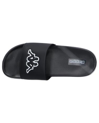 Tongs pour Femme et Homme et Fille et Garçon KAPPA 371W3GW LOGO STEEVE A0B - BLACK-WHITE