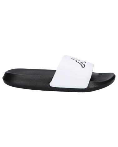 Tongs pour Femme et Homme et Fille et Garçon KAPPA 371W3GW LOGO STEEVE A0J - WHITE-BLACK