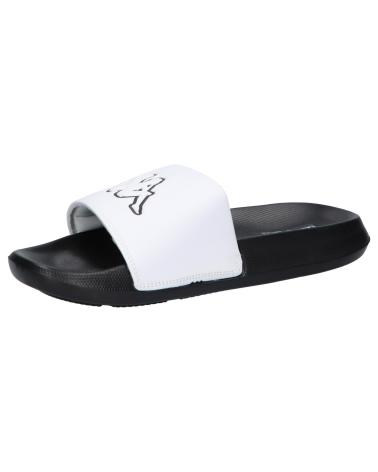 Tongs pour Femme et Homme et Fille et Garçon KAPPA 371W3GW LOGO STEEVE A0J - WHITE-BLACK