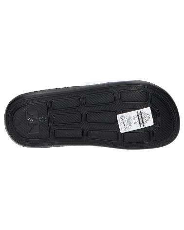 Tongs pour Femme et Homme et Fille et Garçon KAPPA 371W3GW LOGO STEEVE A0J - WHITE-BLACK