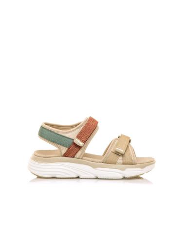 Sandálias de Mulher MTNG SANDALIAS SPORT MUJER MUSTAN PEGUE BEIGE