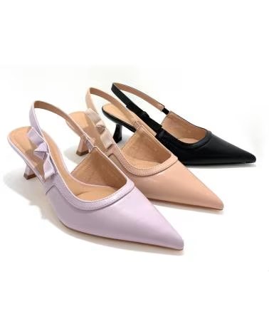 Sapatos de Mulher BUONAROTTI SLINGBACK COM SALTO MÉDIO BEGE BEIGE