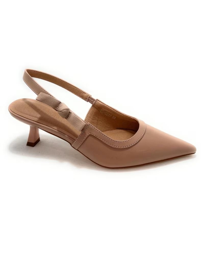 Sapatos de Mulher BUONAROTTI SLINGBACK COM SALTO MÉDIO BEGE BEIGE