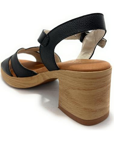 Sandalias de Mujer DUENDY SANDALIAS MUJER TACON PIEL HEBILL NEGRO