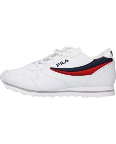Sneaker für Damen und Mädchen und Junge FILA ORBIT LOW KIDS WHITE-DRESS BLUE BLANCO