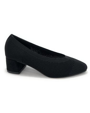 Sapatos de Mulher BUONAROTTI ZAPATOS TACON REJILLA ELASTICO CONFORT NEGRO