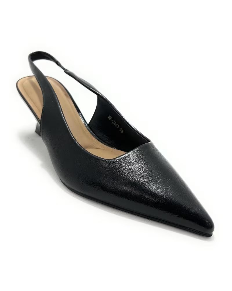 BUONAROTTI ZAPATOS VESTIR SALON DESTALONADO TACON B NEGRO