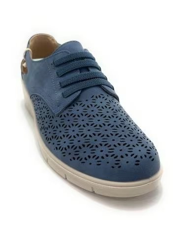 Schuhe für Damen MYSOFT KEILSCHUHE PERFORIERT ELASTISCH KOMFORT BLAU AZUL