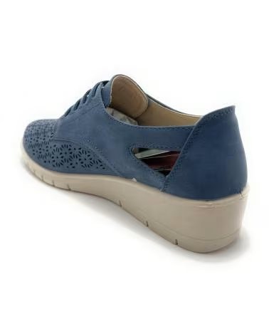 Schuhe für Damen MYSOFT KEILSCHUHE PERFORIERT ELASTISCH KOMFORT BLAU AZUL