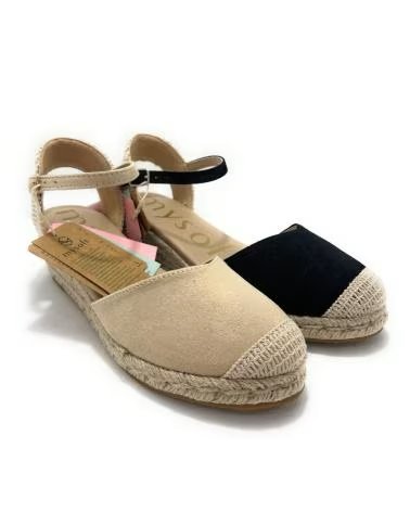Sandalen für Damen MYSOFT MIT NIEDRIGEM KEILABSATZ UND SCHNALLENVERSCHLUSS NEGRO