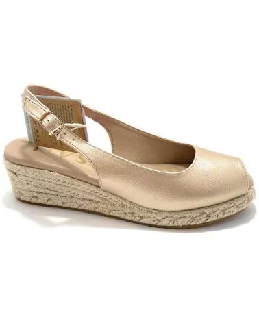 SANDALES FEMME MYSOFT ESPADRILLES BRIDE TALON OUVERT JAUNE AMARILLO