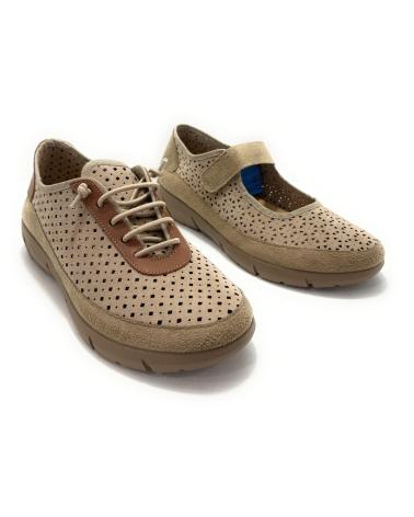 Sabrinas de Mulher TUPIE ZAPATOS MUJER MERCEDITAS PICADAS CONFORT BEIGE