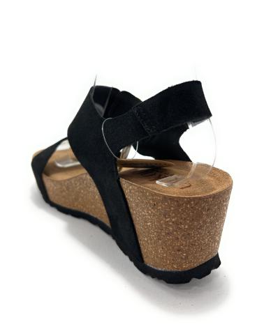 Sandálias de Mulher YOKONO SANDALIAS PIEL CUNA ALTA HEBILLAS NEGRO