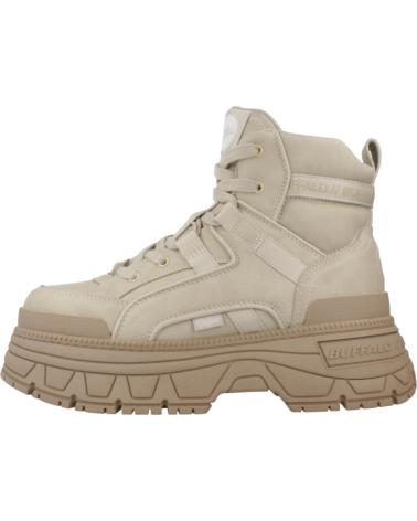 Botas de Mulher BUFFALO BOTINES MUJER MODELO FUSION HYB MID COLOR MARRON CLARO CREAM