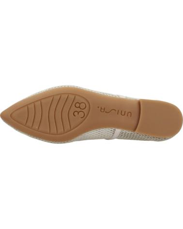 Woman Flat shoes UNISA BAILARINAS MUJER MODELO ALBEGA NFI COLOR BEIS IVORY